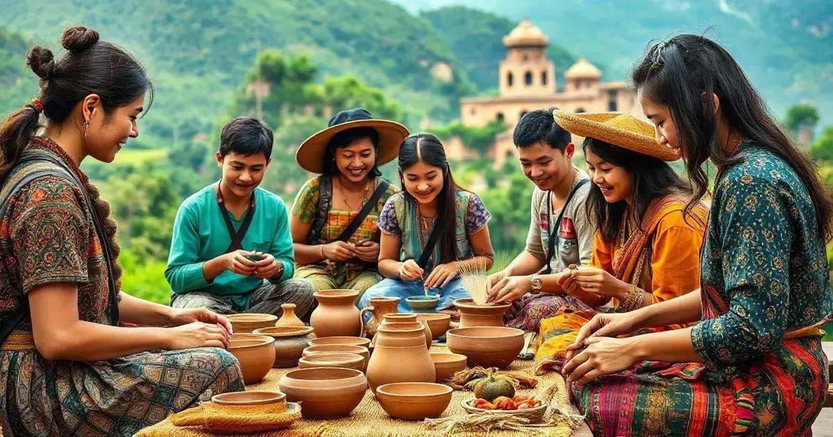 Experiências Culturais Combinadas com Artesanato
