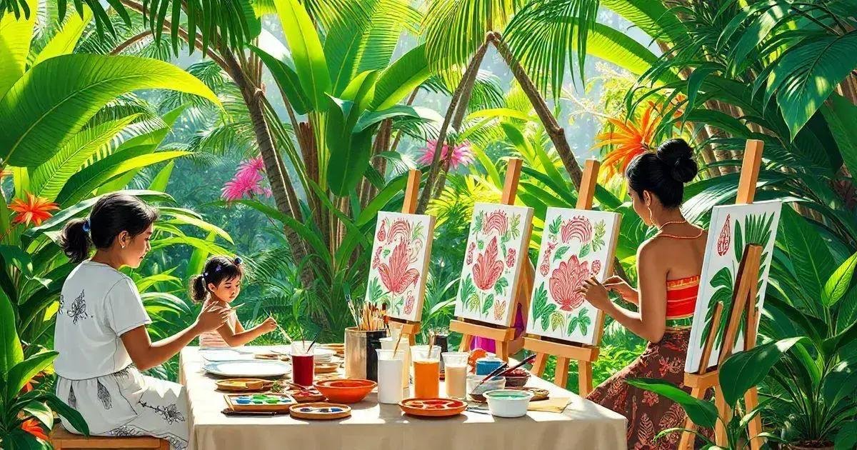 O que são oficinas de pintura cultural?